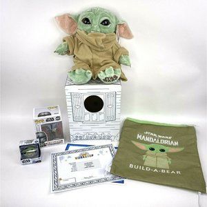 Build A Bear The Child Star Wars Baby Yoda Plush Mandalorian New Bundle Lot of 5
